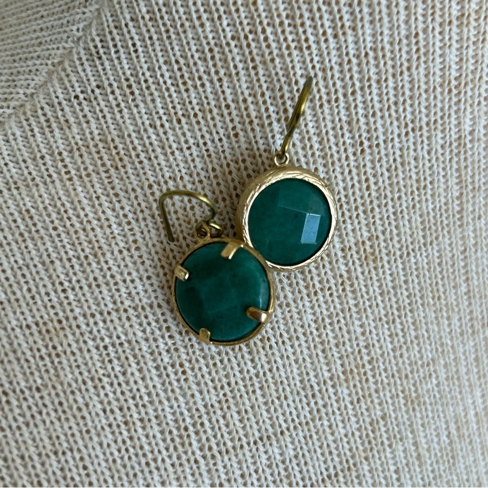 Sensitive Ears Gold Drop Earrings - Picture 8 of 12